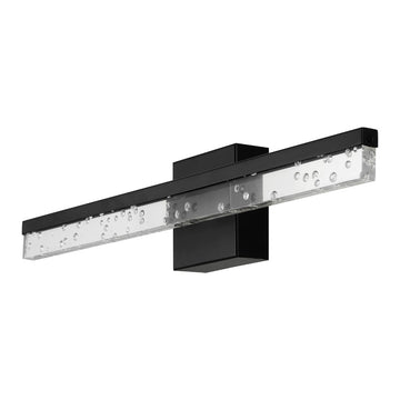 Mario Modern Contemporary 360-Degree Rotatable Iron/Seeded Acrylic Integrated LED Vanity Light - JONATHAN Y